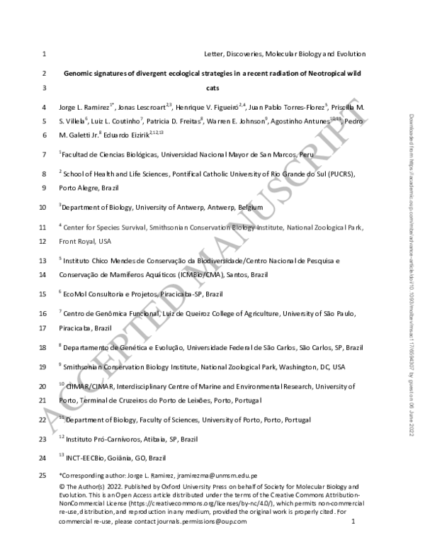 (PDF) Genomic signatures of divergent ecological strategies in a recent ...