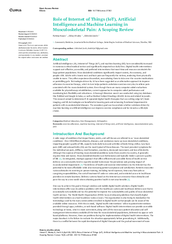 (PDF) Role of Internet of Things (IoT), Artificial Intelligence and ...