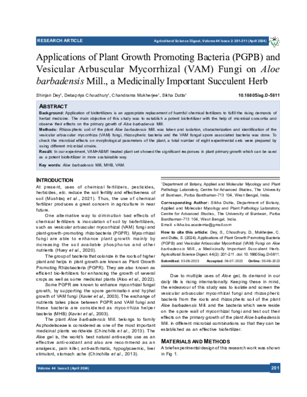 (PDF) Applications of Plant Growth Promoting Bacteria (PGPB) and ...