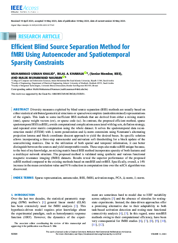 (PDF) Efficient Blind Source Separation Method for fMRI Using ...