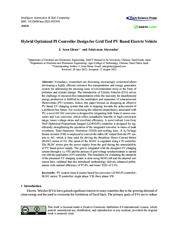 (PDF) Hybrid Optimized PI Controller Design for Grid Tied PV Based ...