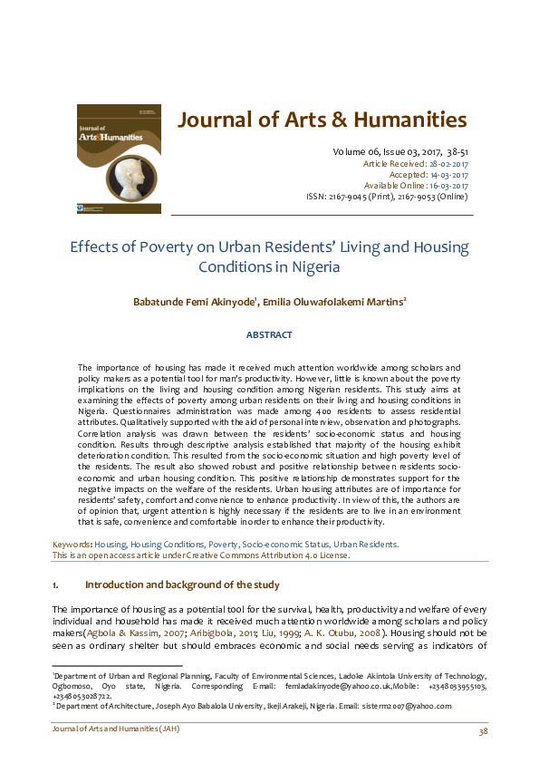 (PDF) Effects of Poverty on Urban Residents’ Living and Housing ...