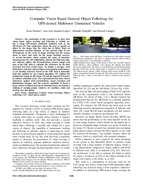 (PDF) Computer vision based general object following for GPS-denied ...