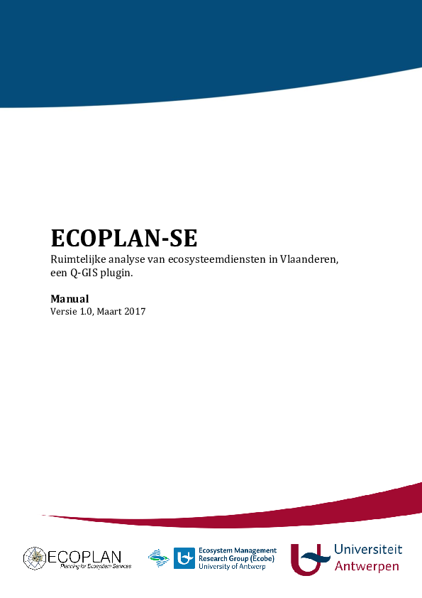 (PDF) ECOPLAN-SE: Ruimtelijke analyse van ecosysteemdiensten in ...