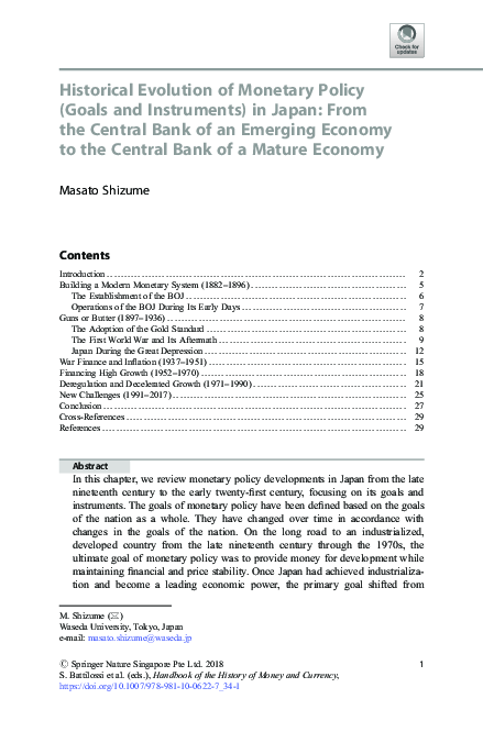 (PDF) Historical Evolution of Monetary Policy (Goals and Instruments ...