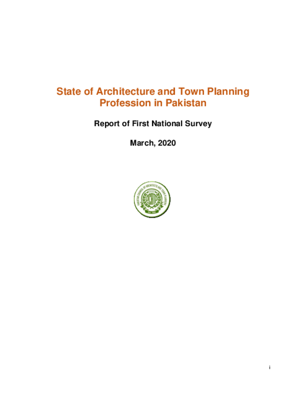 (PDF) State of Architecture and Town Planning Profession in Pakistan ...