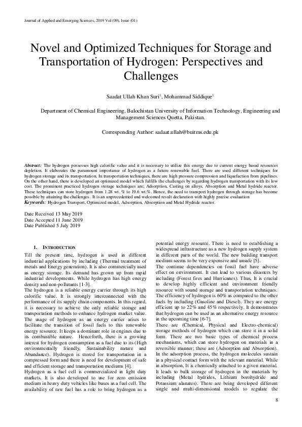 (PDF) Novel and Optimized Techniques for Storage and Transportation of ...