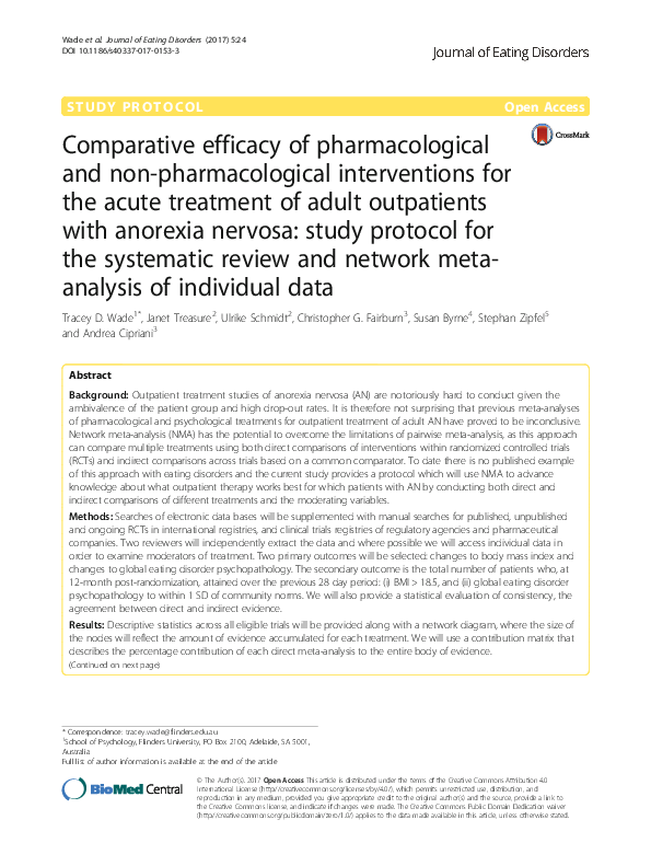 (PDF) Comparative efficacy of pharmacological and non-pharmacological ...