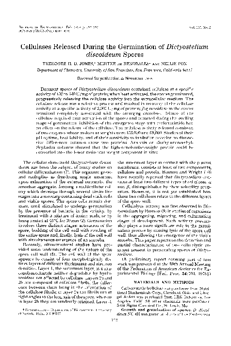 (PDF) Cellulases released during the germination of Dictyostelium ...