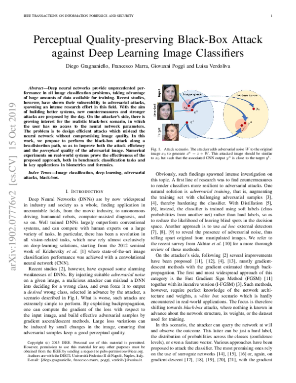 (PDF) Perceptual quality-preserving black-box attack against deep ...