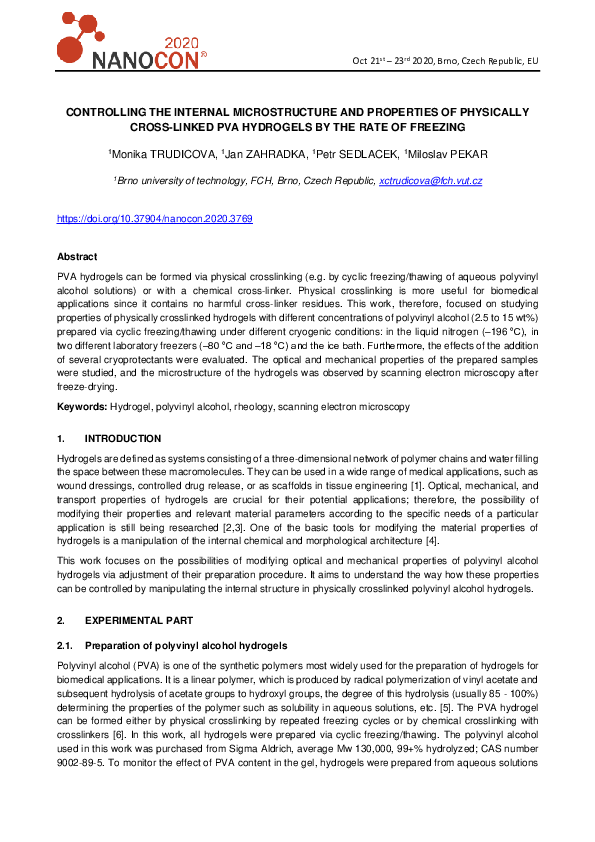 (PDF) CONTROLLING THE INTERNAL MICROSTRUCTURE AND PROPERTIES OF ...