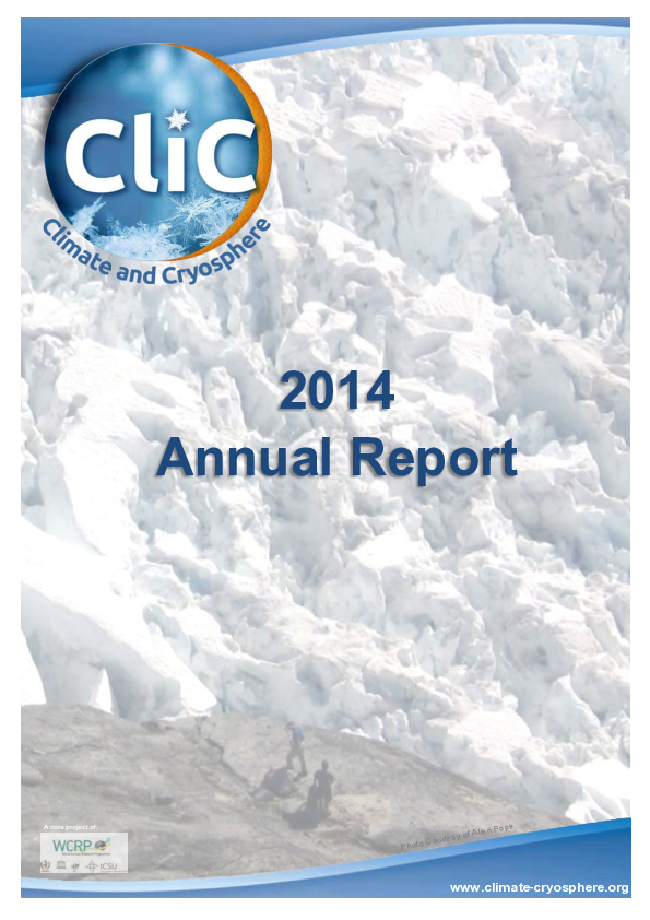 (PDF) 2014 Climate and Cryosphere Project Annual Report