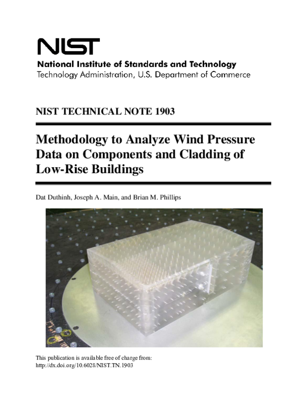 (PDF) Methodology to Analyze Wind Pressure Data on Components and ...