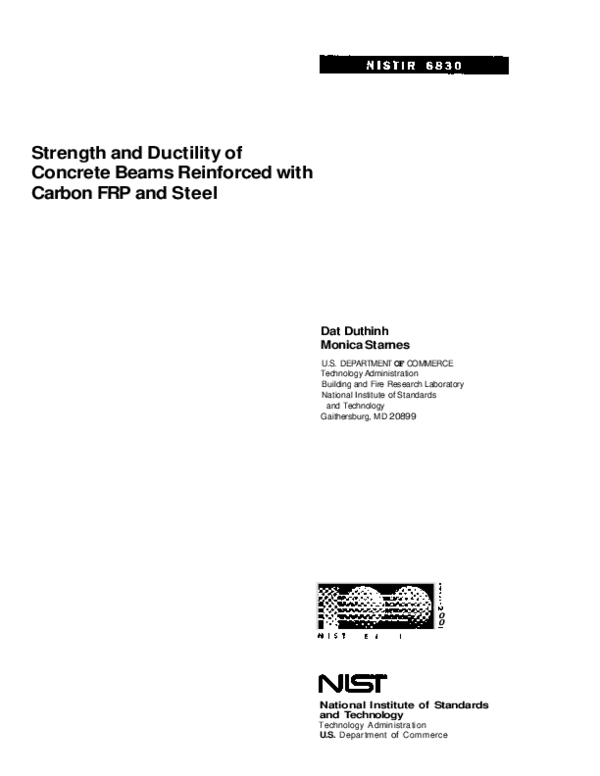(PDF) Strength and ductility of concrete beams reinforced with carbon ...