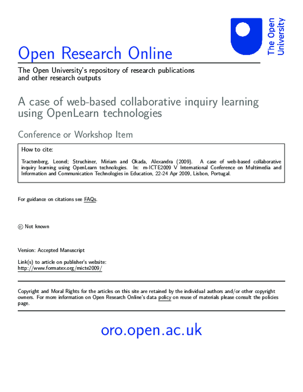 (PDF) University ’ s repository of research publications and other ...