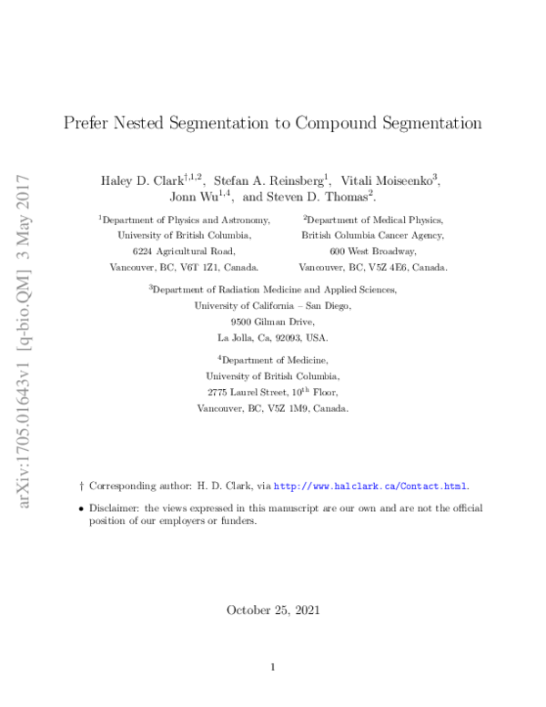 (PDF) Prefer Nested Segmentation to Compound Segmentation