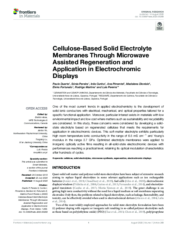 (PDF) Cellulose-Based Solid Electrolyte Membranes Through Microwave ...