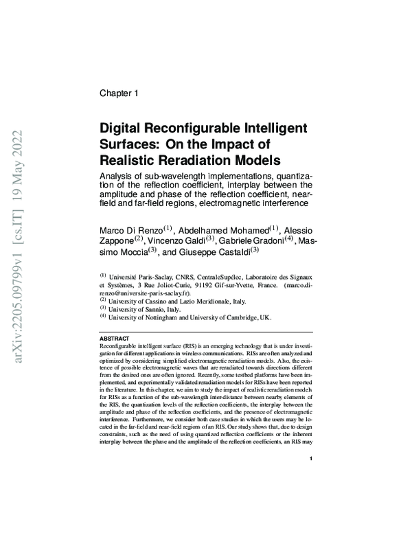 (PDF) Digital Reconfigurable Intelligent Surfaces: On the Impact of ...