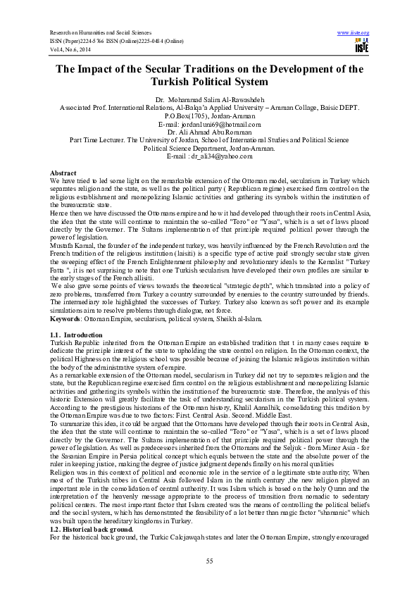 (PDF) The Impact of the Secular Traditions on the Development of the ...