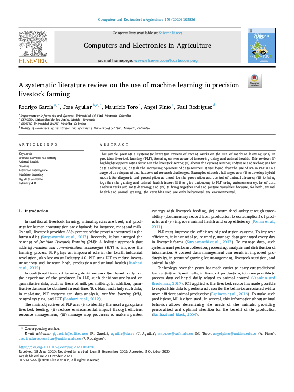 (PDF) A systematic literature review on the use of machine learning in ...