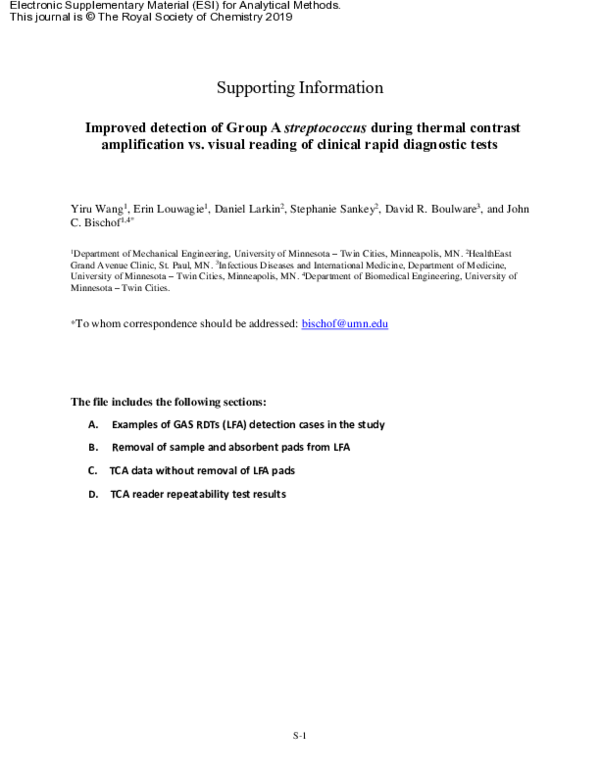 (PDF) Improved detection of group A Streptococcus during thermal ...