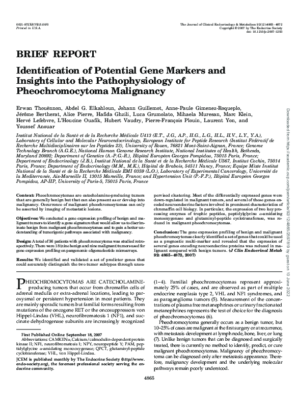 (PDF) Identification of Potential Gene Markers and Insights into the ...
