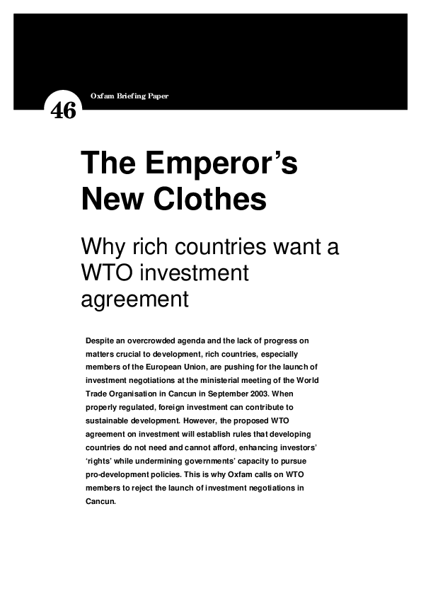 (PDF) The Emperor's New Clothes: Why rich countries want a WTO ...