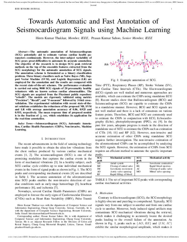 (PDF) Towards Automatic and Fast Annotation of Seismocardiogram Signals ...