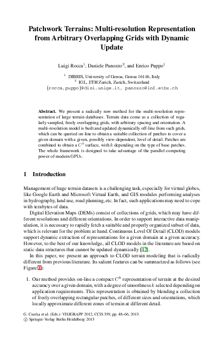 (PDF) Patchwork Terrains: Multi-resolution Representation from ...