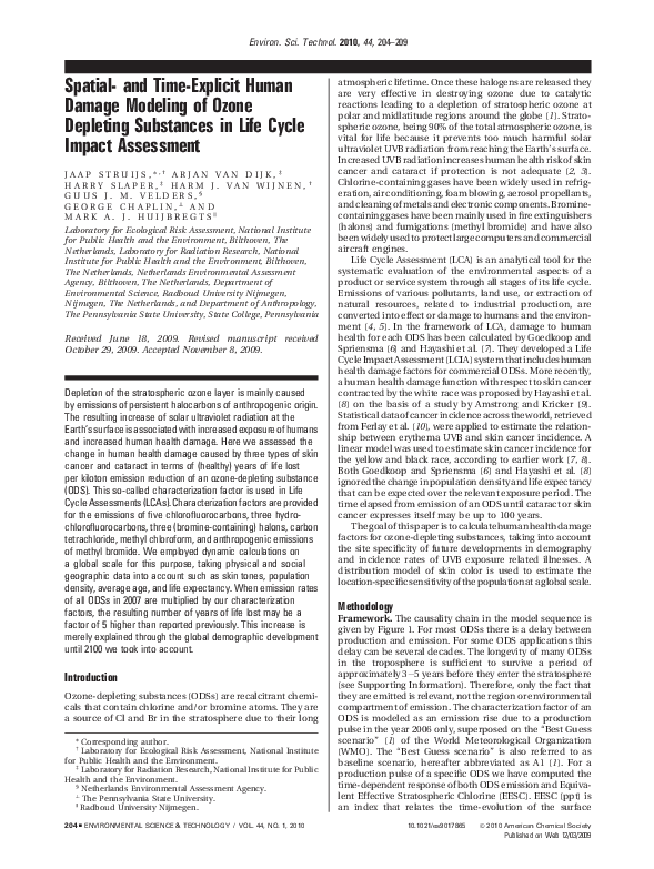 (PDF) Spatial- and Time-Explicit Human Damage Modeling of Ozone ...
