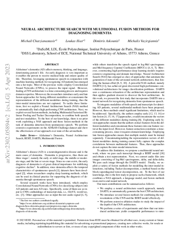 (PDF) Neural Architecture Search with Multimodal Fusion Methods for ...