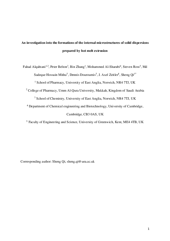 (PDF) An investigation into the formations of the internal ...