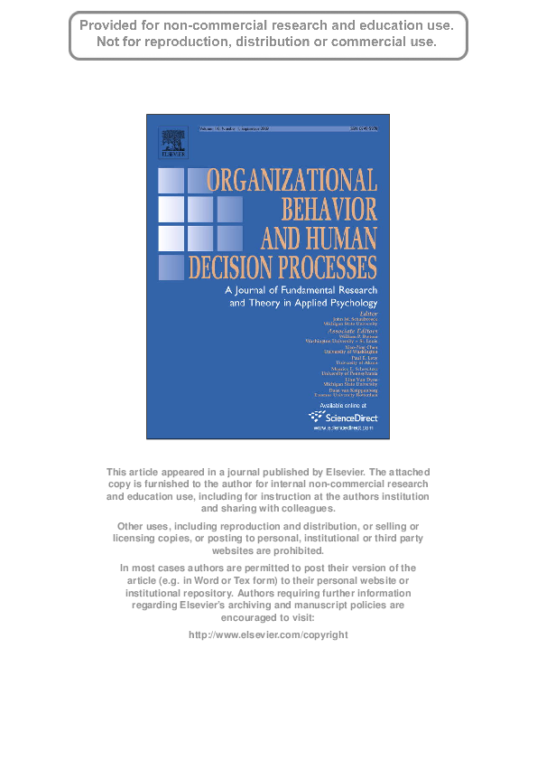 (PDF) Conceptualization and measurement of temporal focus: The ...