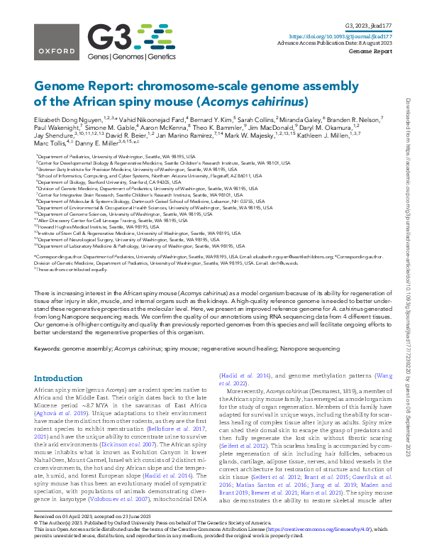 (PDF) Genome Report: chromosome-scale genome assembly of the African ...