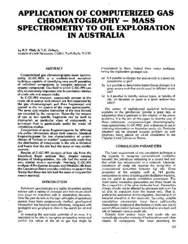 (PDF) Application of Computerized Gas Chromatography – Mass ...