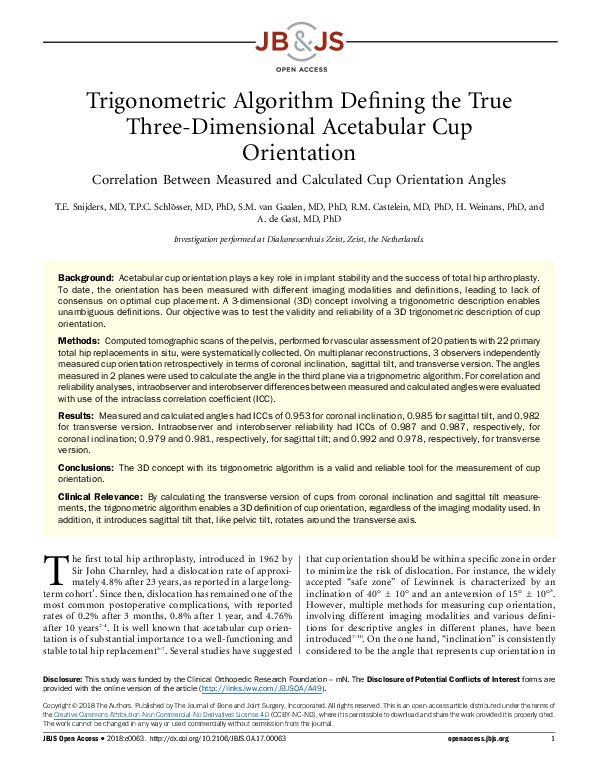 (PDF) Trigonometric Algorithm Defining the True Three-Dimensional ...