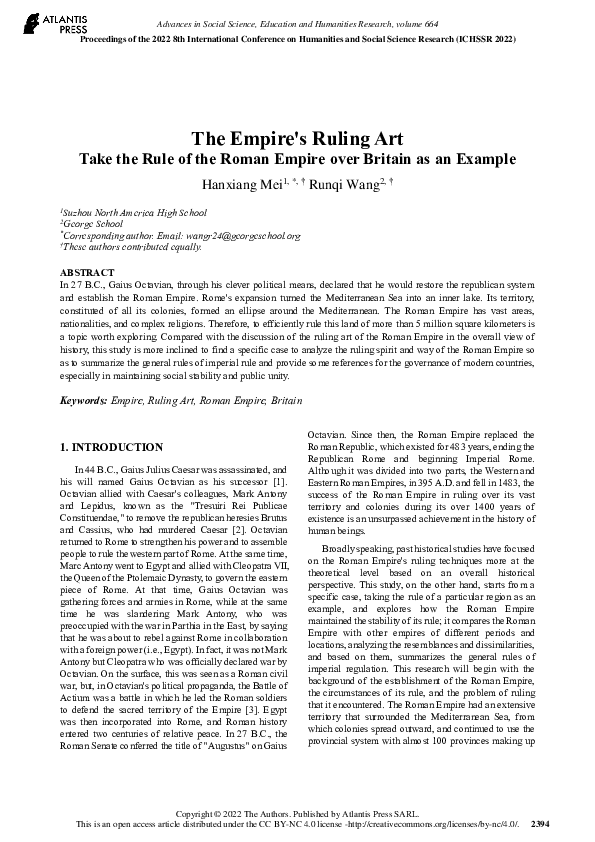 (PDF) The Empire’s Ruling Art