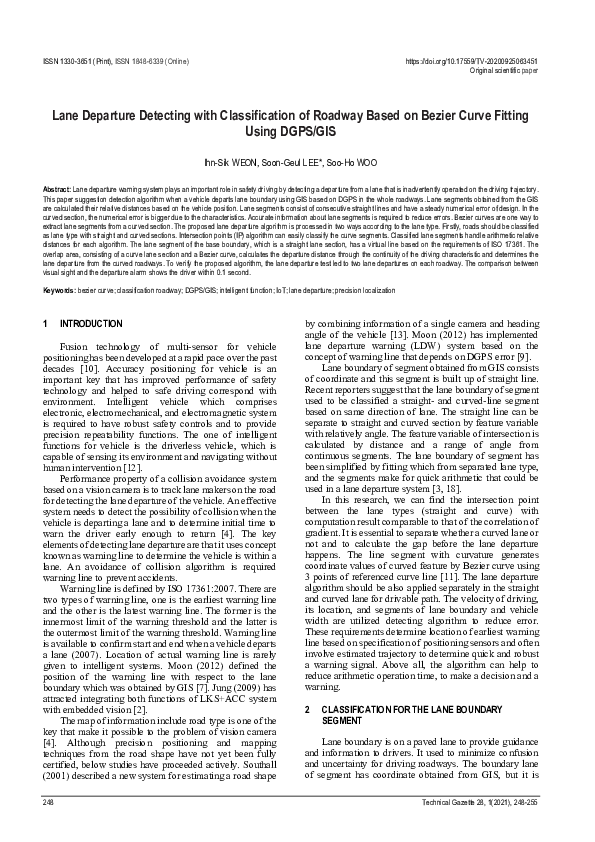 (PDF) Lane Departure Detecting with Classification of Roadway Based on ...