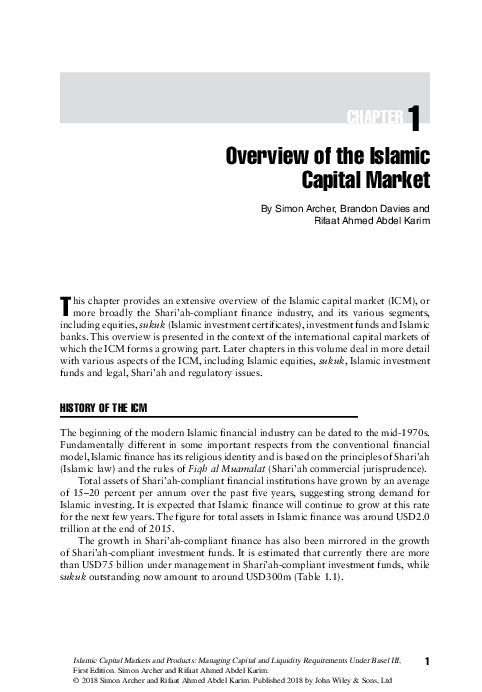(PDF) Islamic Capital Markets and Products: Managing Capital and ...