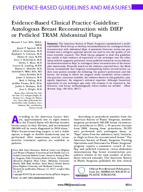 (PDF) Evidence-Based Clinical Practice Guideline