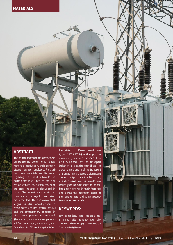 (PDF) Green supply chains for the transformer industry