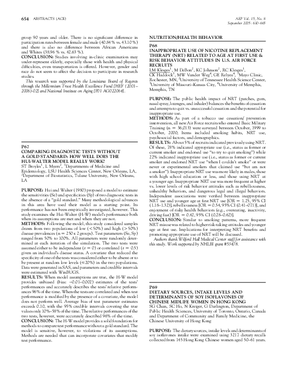 (PDF) Comparing diagnostic tests without a gold standard: How well does ...