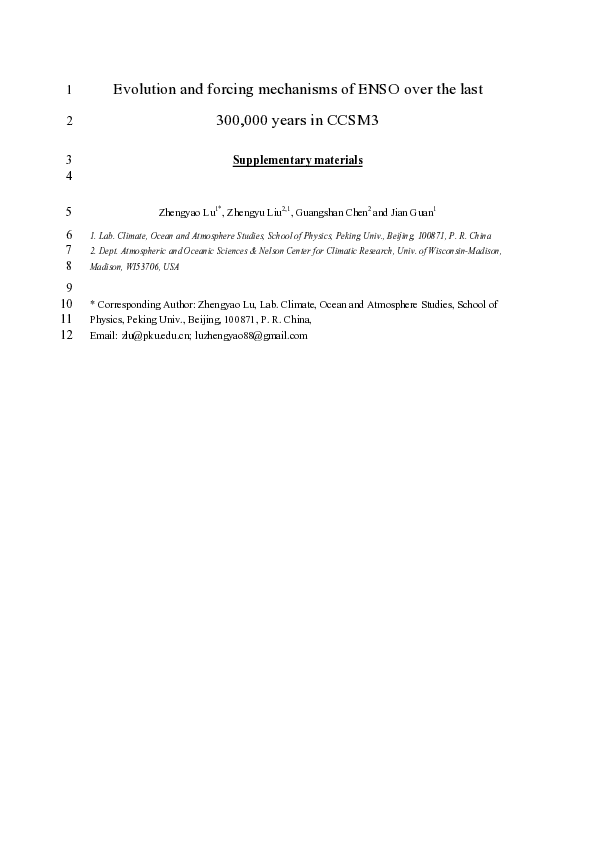 (PDF) Supplementary material to "Evolution and forcing mechanisms of ...
