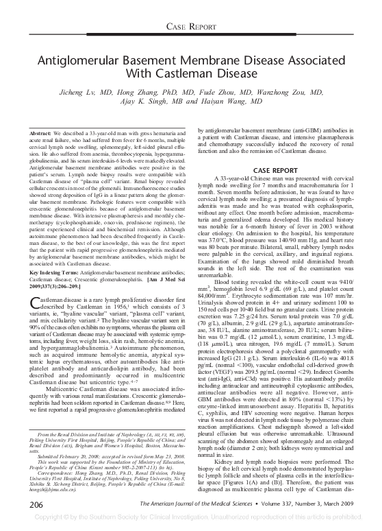 (PDF) Anti-Glomerular Basement Membrane Disease Associated with ...