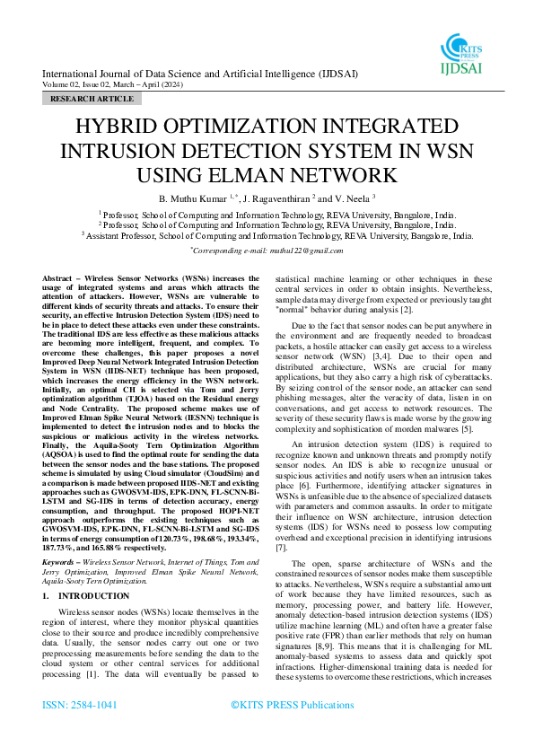 (PDF) HYBRID OPTIMIZATION INTEGRATED INTRUSION DETECTION SYSTEM IN WSN ...