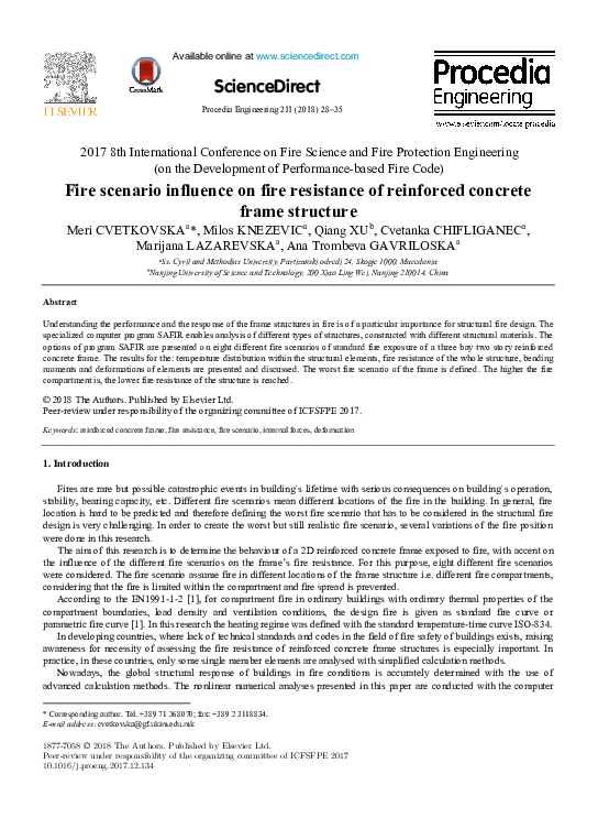 (PDF) Fire scenario influence on fire resistance of reinforced concrete ...
