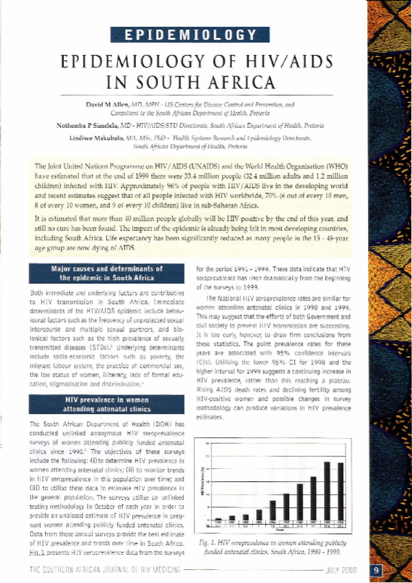 Epidemiology visual data 6