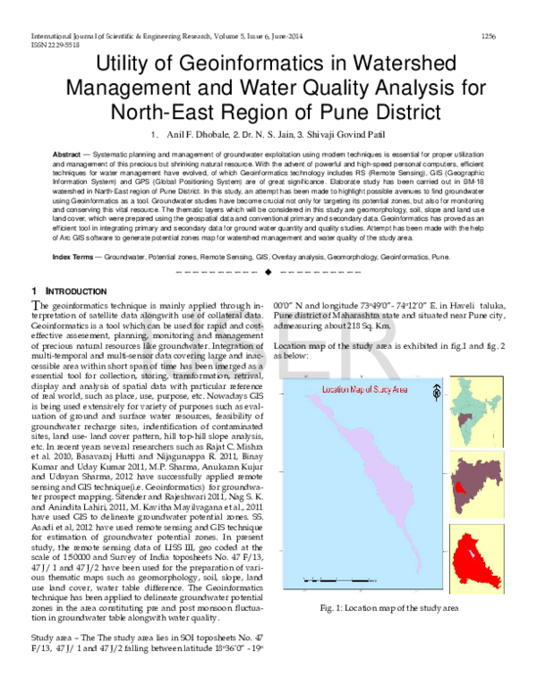 (PDF) Utility of Geoinformatics in Watershed Management and Water ...