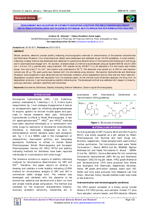 (PDF) Development and Validation of a Stability-Indicating LC Method ...