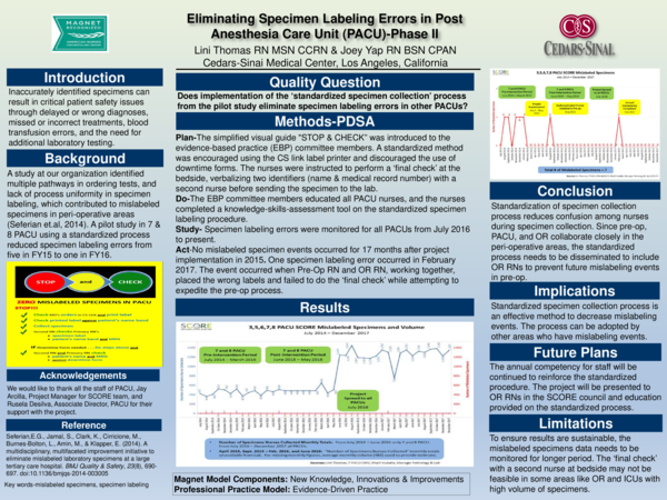 (PDF) Eliminating Specimen Labeling Errors in Post-Anesthesia Care Unit ...